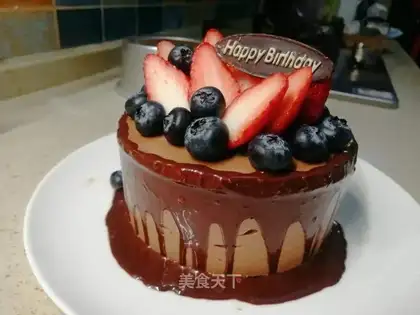 Twinberry chocolate mousse