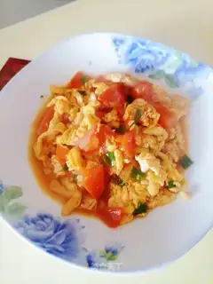 Tomato fried eggs