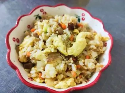 Weenie egg fried rice