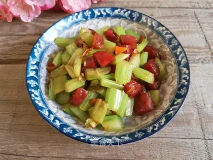 Weenie fried celery
