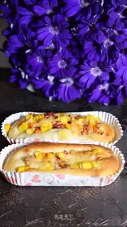 Corn bacon cheese bread