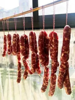 Homemade sausages