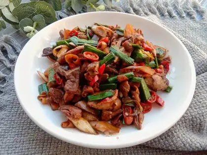 Garlic duck