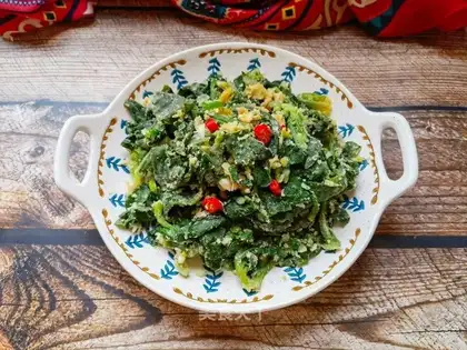 Scrambled spinach