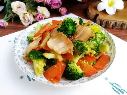 The broccoli's fried