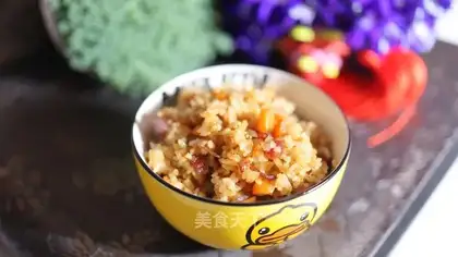 Carrot tedon sausage fried rice