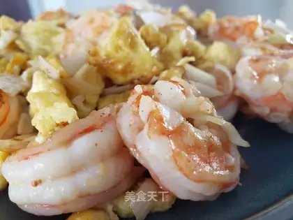 Shrimp fried eggs