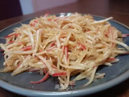 # A red radish #