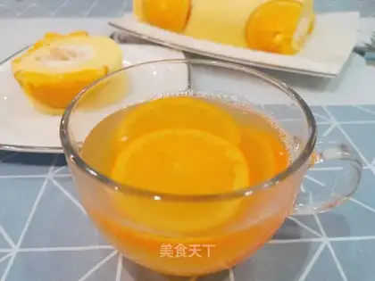 Orange fruit tea