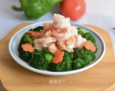 Shrimp fried broccoli