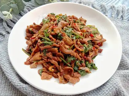 It's fried duck intestines