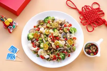 Slurped clams and clams