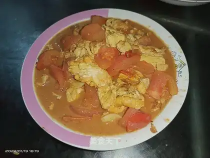 Tomato fried eggs