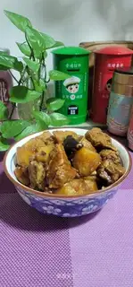 Potato mushrooms burn ribs