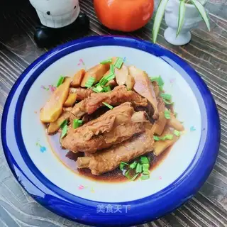 The apricots burn the ribs