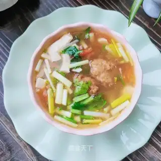 Tofu pills soup