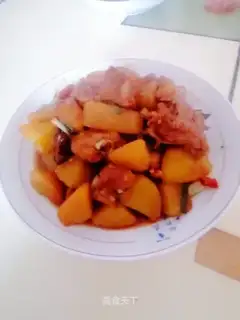 Potato burn ribs