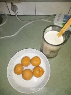 Corn milk pumpkin balls