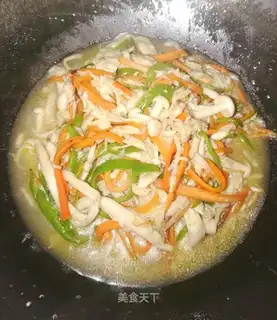 Fried sea mushrooms
