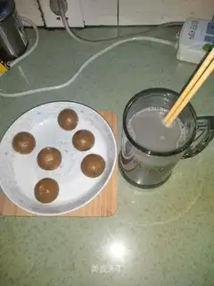 Milk walnuts and potatoes