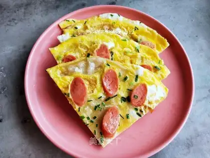 Sausage egg grab cake