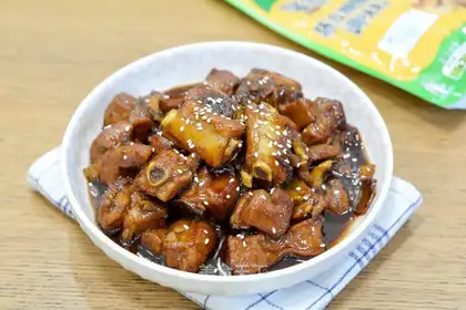 Skin sugar curd ribs