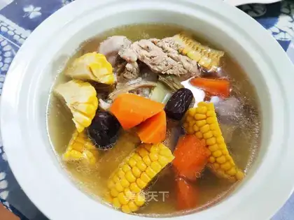 Bones corn soup
