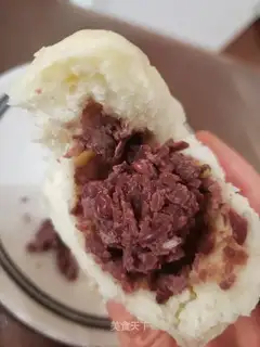 Homemade red bean pie