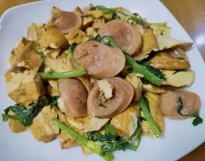 Sausage fried sausage