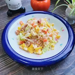 Pighead shrimp fried rice