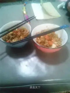 Ham and egg fried rice