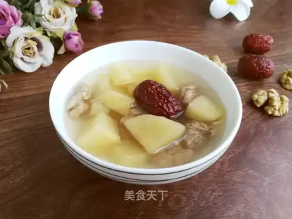 walnut date apple soup