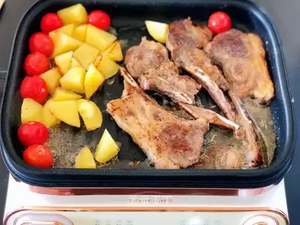 Fried lamb chops