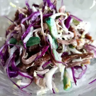 Cabbage with blue donkey