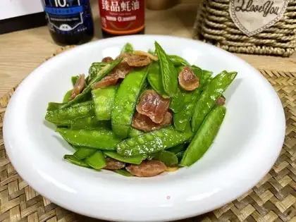 Weenie fried Dutch beans