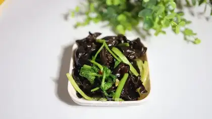 Celery with wood