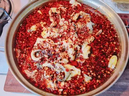 Boiled fish
