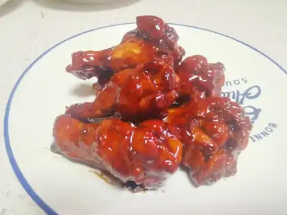 Red chicken legs