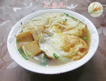 Fish tofu egg noodles