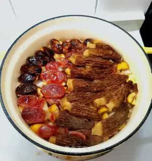 The lamb's belly