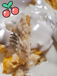 Yogurt cheese omelet