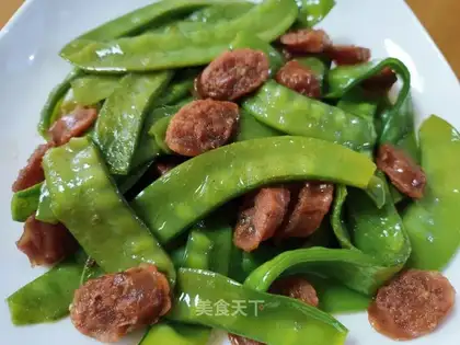 Weenie fried Dutch beans