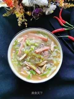 Pork ham and powder soup