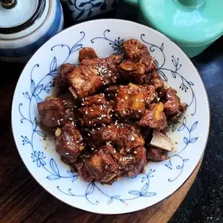 Home-cooked ribs