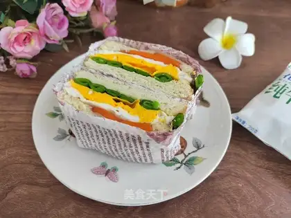 Soybeans egg sandwich