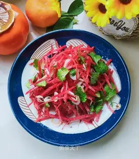 Shrimp leather radish