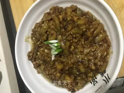 Soy sauce, pork and eggplant