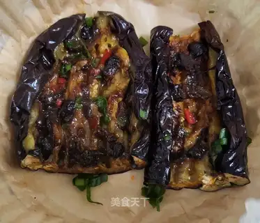 Air-cooked eggplant