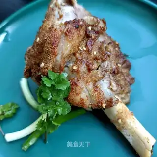 Roasted lamb calf