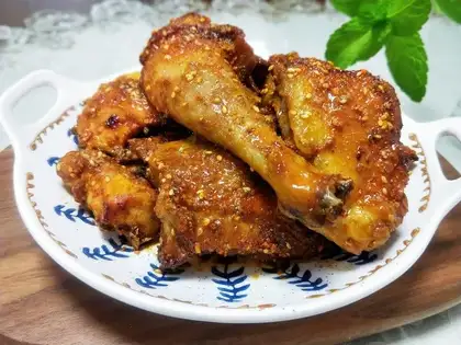 Air-cooked chicken